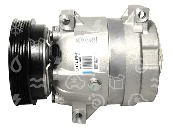 kompresor GM HARRISON V5, řemenice 125 mm - PV6, 12V, OEM 7700103536